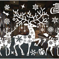 HKM-468371 Festive PVC Christmas Window Stickers - 50cm x 35.3cm, Easy to Apply