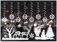 HKM-468371 Festive PVC Christmas Window Stickers - 50cm x 35.3cm, Easy to Apply