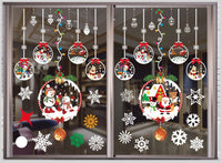 HKM-468371 Festive PVC Christmas Window Stickers - 50cm x 35.3cm, Easy to Apply