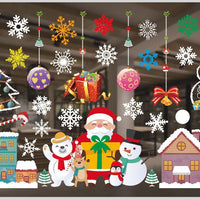 HKM-468371 Festive PVC Christmas Window Stickers - 50cm x 35.3cm, Easy to Apply