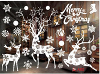 HKM-468371 Festive PVC Christmas Window Stickers - 50cm x 35.3cm, Easy to Apply