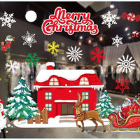 HKM-468371 Festive PVC Christmas Window Stickers - 50cm x 35.3cm, Easy to Apply
