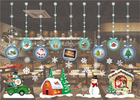 HKM-468371 Festive PVC Christmas Window Stickers - 50cm x 35.3cm, Easy to Apply