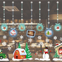 HKM-468371 Festive PVC Christmas Window Stickers - 50cm x 35.3cm, Easy to Apply