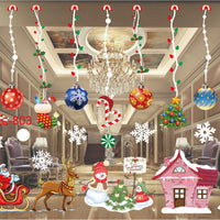 HKM-468371 Festive PVC Christmas Window Stickers - 50cm x 35.3cm, Easy to Apply
