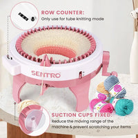 HKM-468435 Sentro 48-Needle Knitting Machine for Creating Scarves, Hats, and More