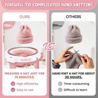 HKM-468435 Sentro 48-Needle Knitting Machine for Creating Scarves, Hats, and More