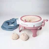 HKM-468435 Sentro 48-Needle Knitting Machine for Creating Scarves, Hats, and More
