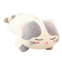 HKM-468435 Snooze Cat Plush Toy Pillow Made of Soft Down Cotton in Various Sizes