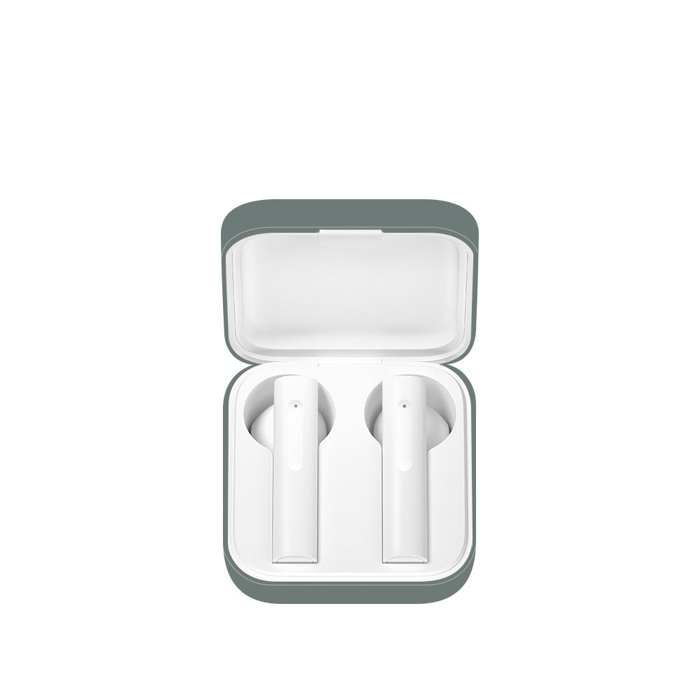 HKM-468499 Liquid Silicone Earphone Case for Xiaomi Air2 SE - Flip Design, Multiple Colors