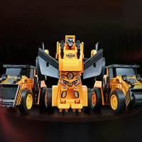 HKM-468563 Robot Simulation Truck Toy - Deformation Engineering Vehicle for Kids, Plastic Friction Truck for Ages 2-13