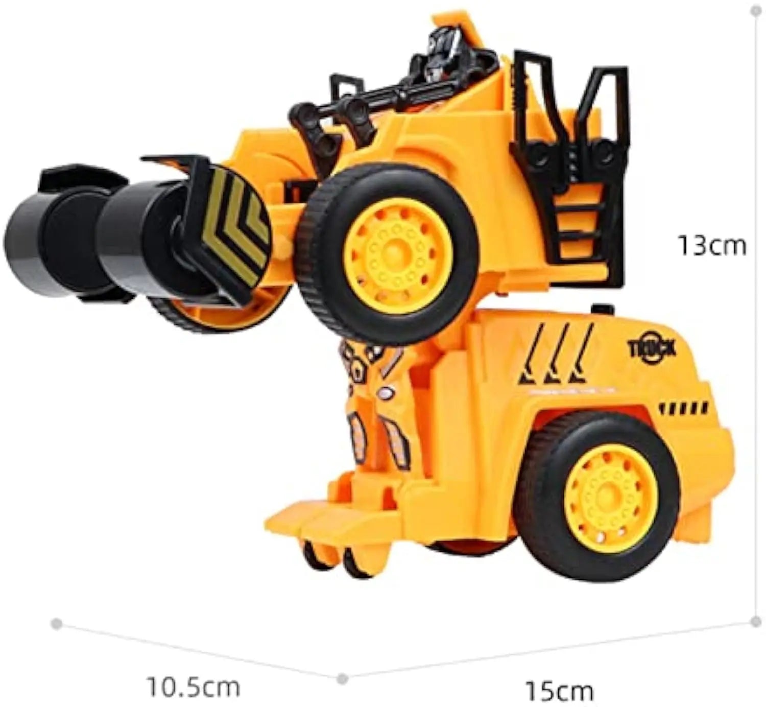 HKM-468563 Robot Simulation Truck Toy - Deformation Engineering Vehicle for Kids, Plastic Friction Truck for Ages 2-13