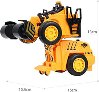 HKM-468563 Robot Simulation Truck Toy - Deformation Engineering Vehicle for Kids, Plastic Friction Truck for Ages 2-13