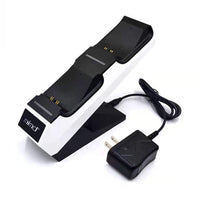 HKM-468627 Dual Charger with Handle for PS5 Game Controllers, ABS Material Gaming Accessory