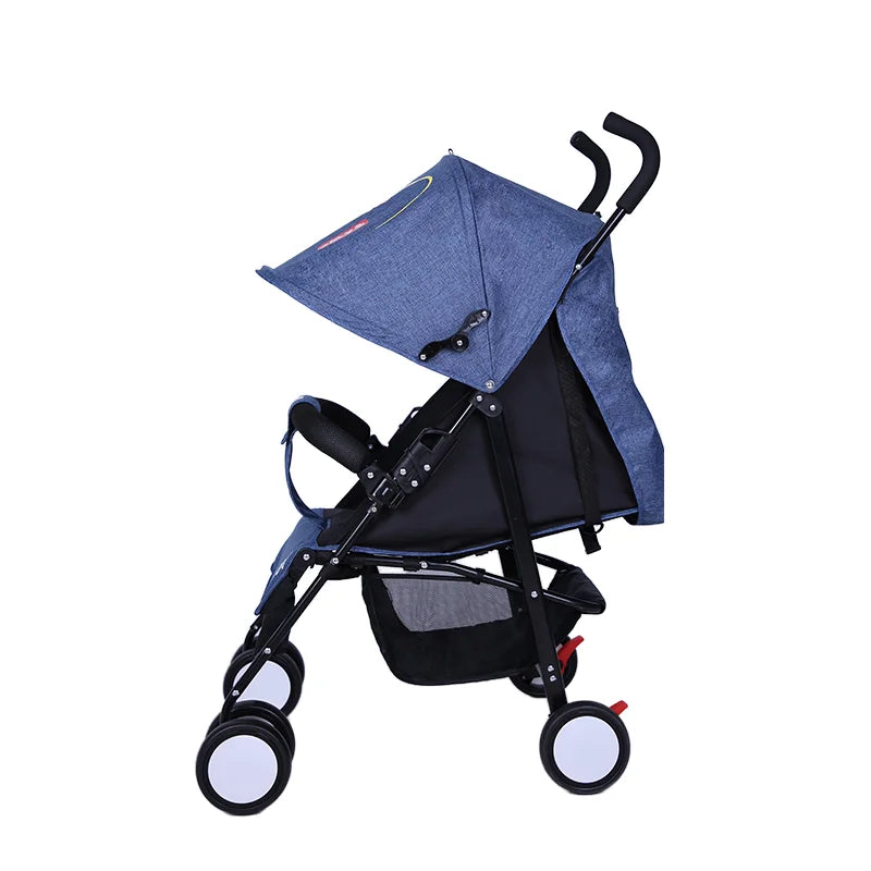 KTX-468947 Multi-Functional Baby Stroller with Reclining Seat, Front Suspension, and Spacious Storage Basket