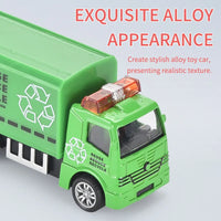 HKM-469011 1:55 Scale Pull Back Diecast Toy Truck Collection - Metal Firetruck & Tractor Model for Kids