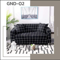 HKM-469139 Stretchable Sofa Cover with Pillowcases for Various Sizes: Fits 90-300 cm Sofas