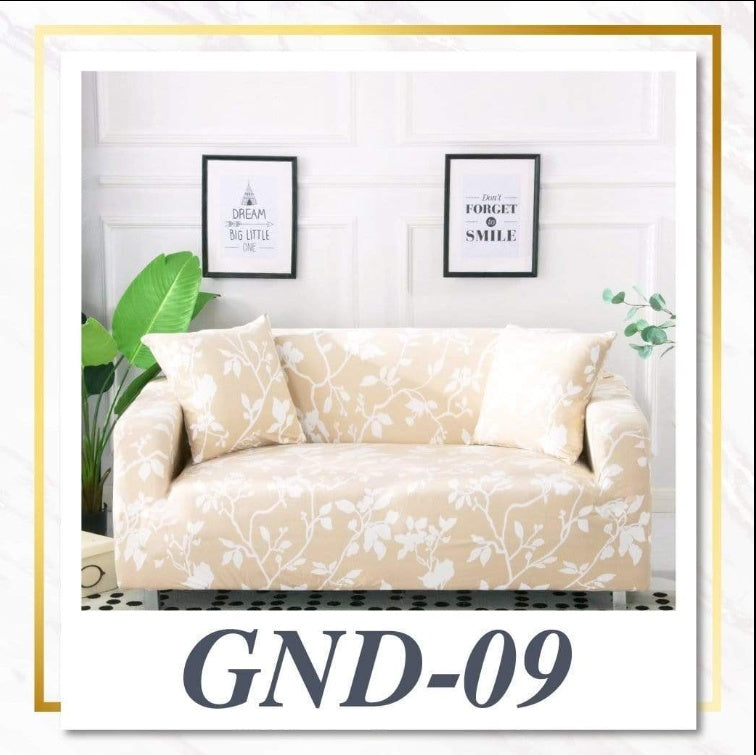 HKM-469139 Stretchable Sofa Cover with Pillowcases for Various Sizes: Fits 90-300 cm Sofas