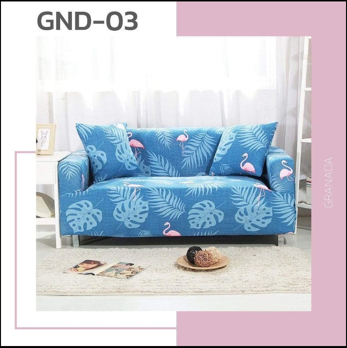 HKM-469139 Stretchable Sofa Cover with Pillowcases for Various Sizes: Fits 90-300 cm Sofas
