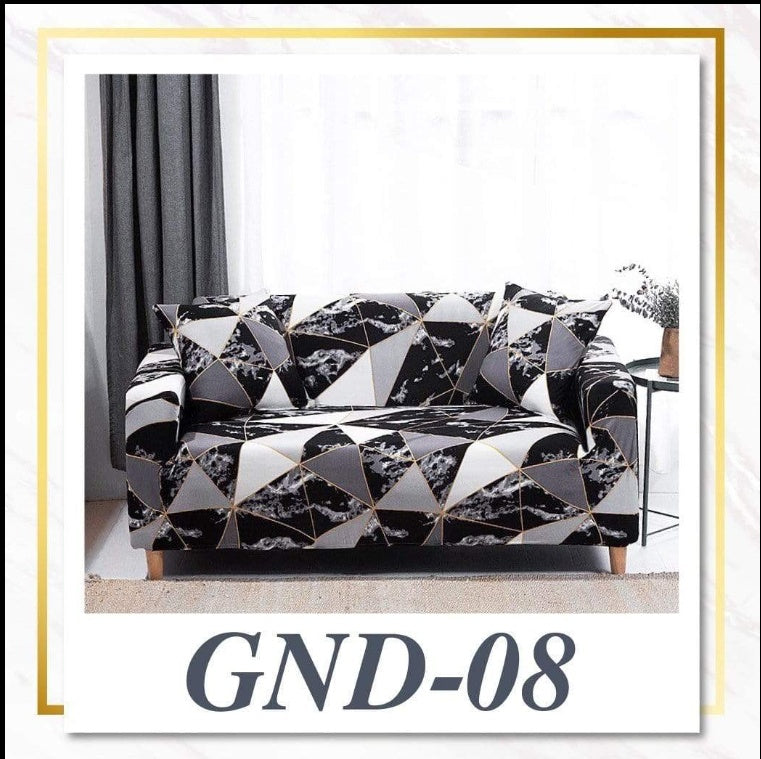 HKM-469139 Stretchable Sofa Cover with Pillowcases for Various Sizes: Fits 90-300 cm Sofas