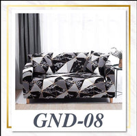 HKM-469139 Stretchable Sofa Cover with Pillowcases for Various Sizes: Fits 90-300 cm Sofas