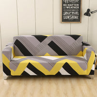 HKM-469139 Stretchable Sofa Cover with Pillowcases for Various Sizes: Fits 90-300 cm Sofas