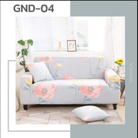 HKM-469139 Stretchable Sofa Cover with Pillowcases for Various Sizes: Fits 90-300 cm Sofas