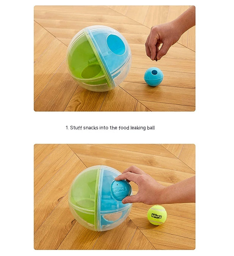 HKM-469203 Interactive Maze Squall Ball Dog Toy with Sound and Leaky Ballenticator