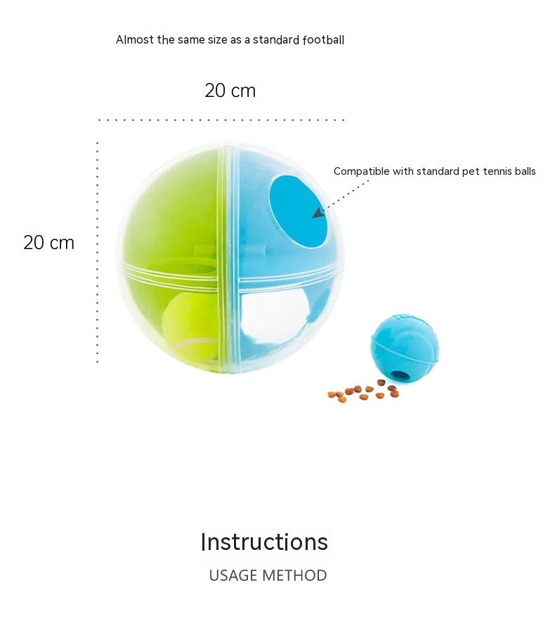 HKM-469203 Interactive Maze Squall Ball Dog Toy with Sound and Leaky Ballenticator