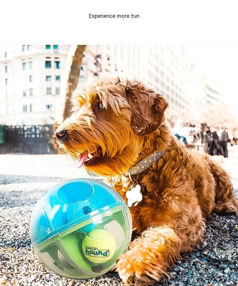 HKM-469203 Interactive Maze Squall Ball Dog Toy with Sound and Leaky Ballenticator