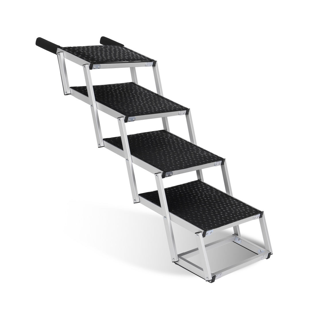 HKM-469267 Foldable Dog Ramp for Cars and Trucks, Portable Stair with Non-Slip Surface, Supports Up to 250 lbs
