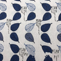 HKM-469587 Digital Printed Linen Cotton Fabric - Two-Tone Floral Design, 55% Linen, 45% Cotton, 310 g/㎡, 152 cm Width, 10 m Length