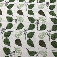 HKM-469587 Digital Printed Linen Cotton Fabric - Two-Tone Floral Design, 55% Linen, 45% Cotton, 310 g/㎡, 152 cm Width, 10 m Length