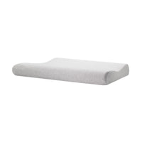 HKM-469587 Memory Foam Children's Low Pillow with Long-Staple Cotton Cover - Sky Blue Rectangular Design