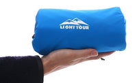 HKM-469587 Ultra-Light Portable Inflatable Sleeping Pad - Moisture-Proof Nylon Cushion for Camping (181 x 61 x 6.3 cm)