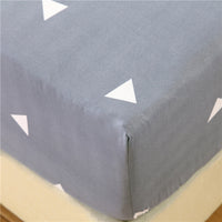 HKM-469715 Floral Pattern Mattress Protector in Polyester Cotton Blend, 200x230cm