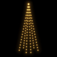 HKM-469715 Warm White LED Christmas Tree for Flagpole 180 cm with 108 Energy-Efficient Lights