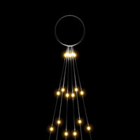 HKM-469715 Warm White LED Christmas Tree for Flagpole 180 cm with 108 Energy-Efficient Lights