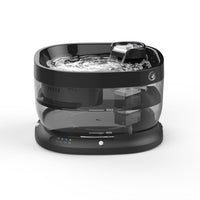 HKM-469779 Large Capacity Wireless Induction Pet Water Dispenser for Dogs and Cats - White, Black, Gray