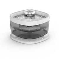HKM-469779 Large Capacity Wireless Induction Pet Water Dispenser for Dogs and Cats - White, Black, Gray