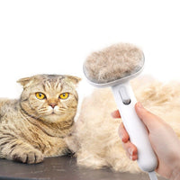 HKM-469843 Effortless Cat Hair Removal Comb with One-Button Cleaning Mechanism