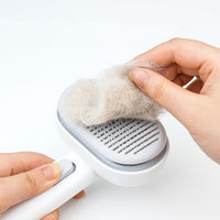 HKM-469843 Effortless Cat Hair Removal Comb with One-Button Cleaning Mechanism