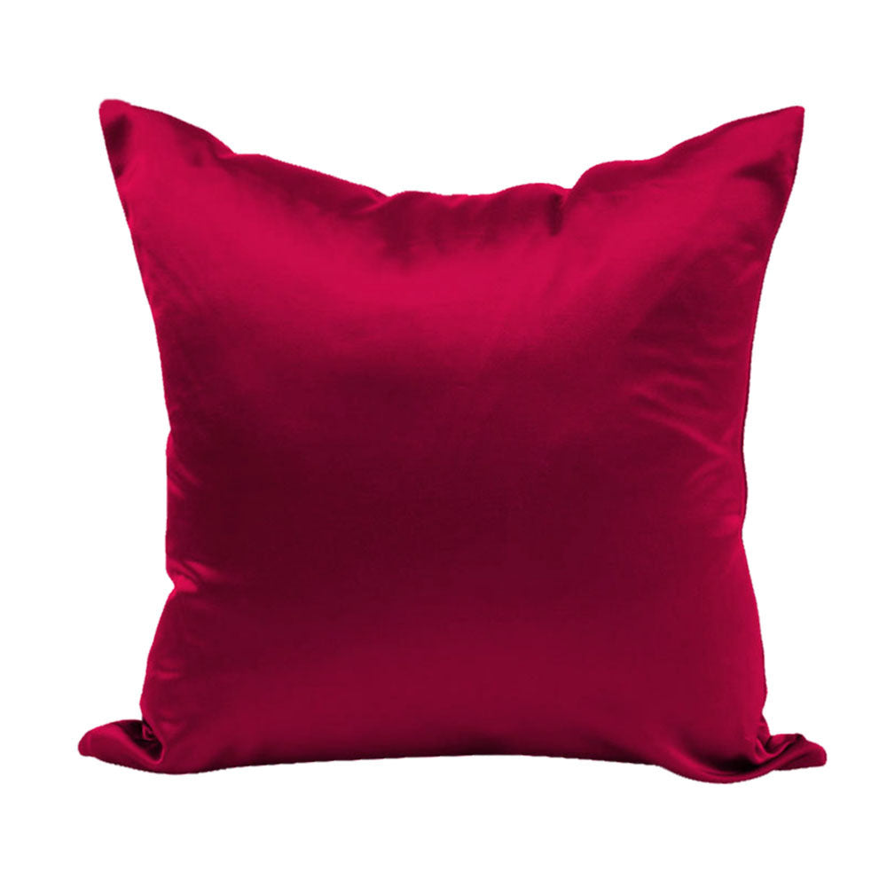 HKM-469971 Solid Color Satin Cushion Cover for Living Room - 45x45cm