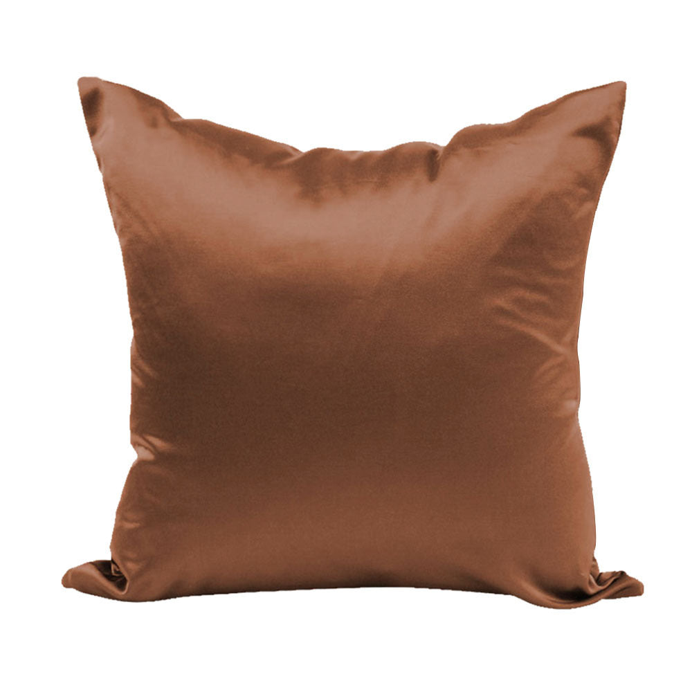 HKM-469971 Solid Color Satin Cushion Cover for Living Room - 45x45cm