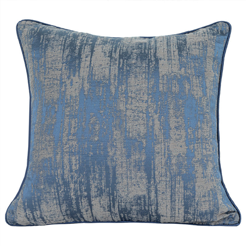 HKM-470035 Denim Blue Modern Minimalist Pillow Cover for Living Room, 45x45cm