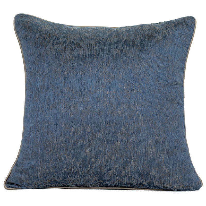 HKM-470035 Denim Blue Modern Minimalist Pillow Cover for Living Room, 45x45cm