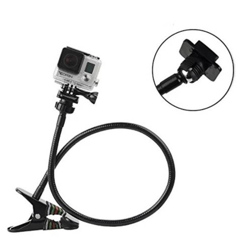 HKM-470163 Universal Hose Bracket with Metal Webcam Support and Cellphone Holder
