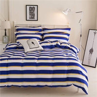 HKM-470227 Student Bedding Set - Modern Quilt Cover 4-Piece Collection for 1.2m to 2.2m Beds, Various Patterns