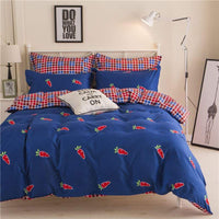 HKM-470227 Student Bedding Set - Modern Quilt Cover 4-Piece Collection for 1.2m to 2.2m Beds, Various Patterns
