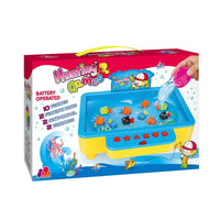 HKM-470547 Electric Musical Water Fishing Toy for Kids - 10 Fish Game, Ages 2 to 4, ABS Material
